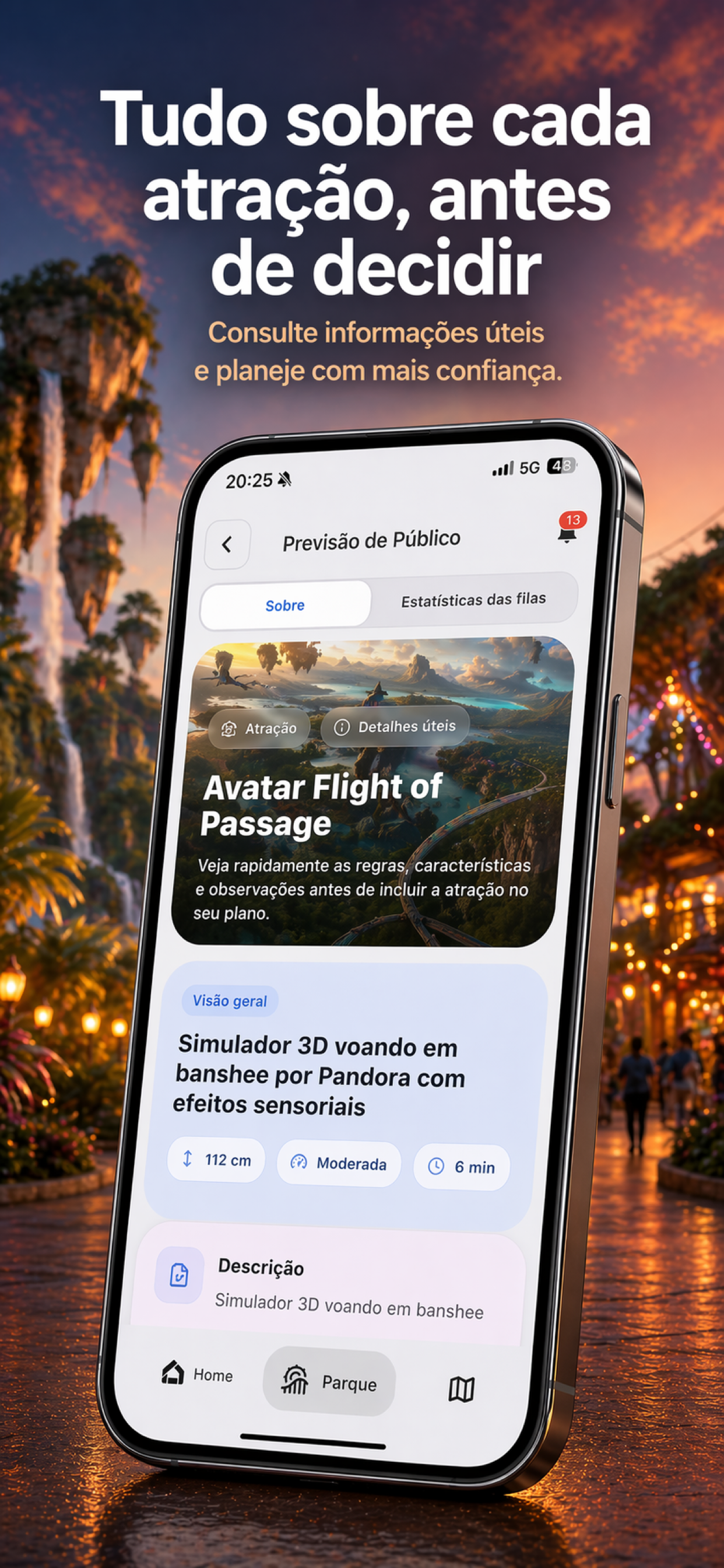 MyParkDay: detalhes de atração