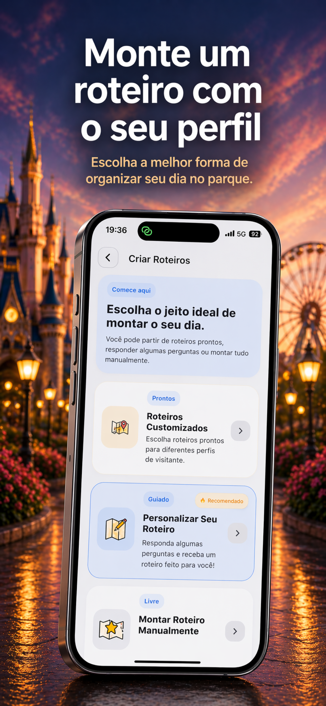 MyParkDay: perfil do usuário