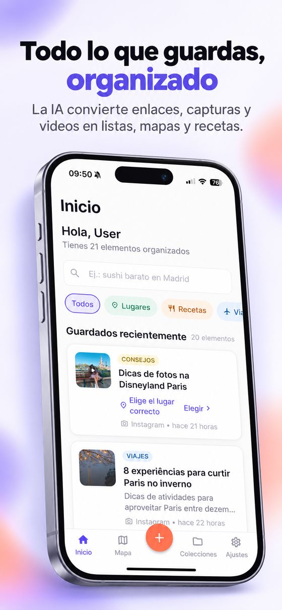 Todo lo que guardas, organizado