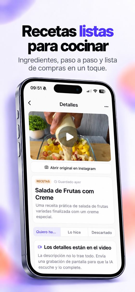Recetas listas para cocinar